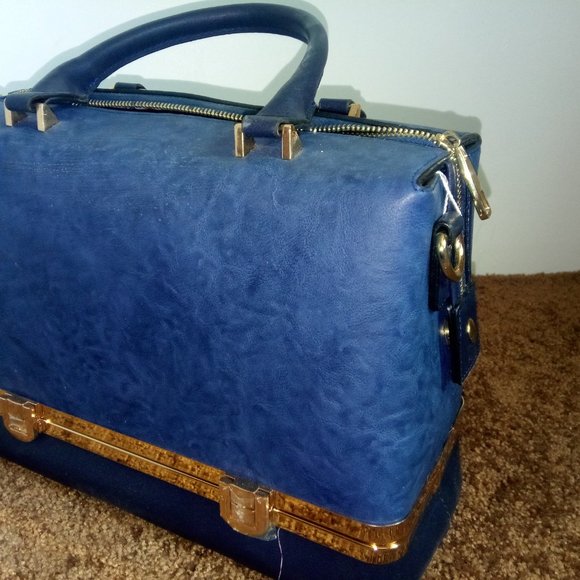 Blue on blue women's bag/purse - Picture 10 of 16